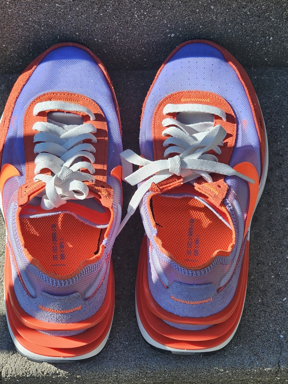 Nike Waffle One 'Active Fuchsia' DC2533-800 Women's Shoes Size 9 Orange & Purple - Picture 11 of 14